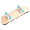 BISOZER Mini Finger Skateboard  Wooden Finger Board Ultimate Sport Training Props in Light Brown with Ball Bearings -1 Pack (Random Color Bearing Wheels) view 2