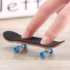 BISOZER Mini Finger Skateboard  Wooden Finger Board Ultimate Sport Training Props in Light Brown with Ball Bearings -1 Pack (Random Color Bearing Wheels) view 4