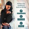 Koala Babycare Baby Carrier Wrap, Easy to Wear As a T-Shirt - Original Baby Carrier Newborn to Toddler - Sling One Size Fits All - Baby Wraps Carrier Up to 22lbs view 3