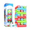 HOMSEEK Tumbling Tower Stacking Blocks,Colored Cartoon Plastic Building Blocks Board Toppling Colorful Cube view 1