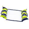 Aqua 4-in-1 Deluxe Monterey, Resort-Quality Pool Float and Water Hammock,Multi-Purpose, Inflatable Pool Floats for Adults with Thick, Durable Material, Navy/Green Stripe view 1