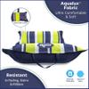 Aqua 4-in-1 Deluxe Monterey, Resort-Quality Pool Float and Water Hammock,Multi-Purpose, Inflatable Pool Floats for Adults with Thick, Durable Material, Navy/Green Stripe view 2