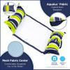 Aqua 4-in-1 Deluxe Monterey, Resort-Quality Pool Float and Water Hammock,Multi-Purpose, Inflatable Pool Floats for Adults with Thick, Durable Material, Navy/Green Stripe view 4