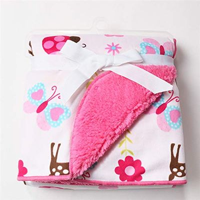 Wall of Dragon Baby Blanket New Brand Thicken Double Layer Coral Fleece Infant Swaddle Envelope Stroller Wrap for Newborn Baby Bedding Blankets
