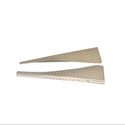 PBR Products Compatible with Jeep TJ Diamond Plate Full TOP Fender Covers with Bend Set of 2
