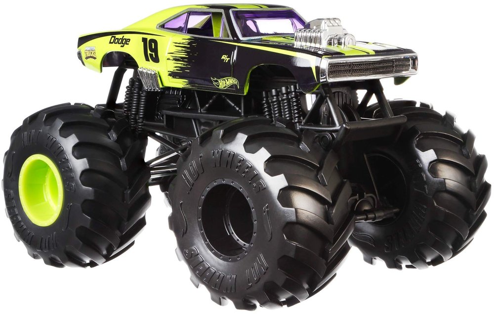 Hot Wheels 1970 Dodge Charger R/T #2 Monster Truck, 1: 24 Scale