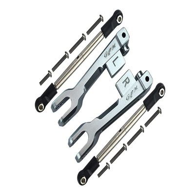GPM 12Pc Set Upgrades Aluminum Rear Sway Bar & Stainless Steel Linkage for 1/7 Unlimited Desert Racer 85076-4 RC Cars (Gray)