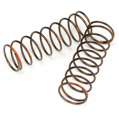TEKNO RC LLC Shock Spring Set Rr 1.3x9.375 3.01lb in 63mm, Orange, TKR7246