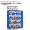 EVERYDAY KIDS Toddler Nap Mat with Removable Pillow -Choo Choo Train- Carry Handle with Fastening Straps Closure, Rollup Design, Soft Microfiber for Preschool, Daycare, Sleeping Bag - Ages 2-6 Years view 4