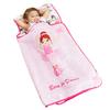 EVERYDAY KIDS Toddler Nap Mat with Removable Pillow -Born to Dance Ballerina- Carry Handle with Straps Closure, Rollup Design, Soft Microfiber for Preschool, Daycare, Sleeping Bag - Ages 2-6 Years view 1