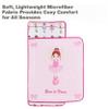 EVERYDAY KIDS Toddler Nap Mat with Removable Pillow -Born to Dance Ballerina- Carry Handle with Straps Closure, Rollup Design, Soft Microfiber for Preschool, Daycare, Sleeping Bag - Ages 2-6 Years view 4