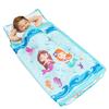 EVERYDAY KIDS Toddler Nap Mat with Removable Pillow -Underwater Mermaids- Carry Handle with Fastening Straps Closure, Rollup Design, Soft Microfiber for Preschool, Daycare Sleeping Bag, Ages 2-6 years view 1