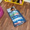 EVERYDAY KIDS Toddler Nap Mat with Removable Pillow -Fire Police Rescue- Carry Handle Fastening Straps Closure, Rollup Design, Soft Microfiber for Preschool, Daycare, Sleeping Bag -Ages 2-6 years view 2