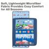 EVERYDAY KIDS Toddler Nap Mat with Removable Pillow -Fire Police Rescue- Carry Handle Fastening Straps Closure, Rollup Design, Soft Microfiber for Preschool, Daycare, Sleeping Bag -Ages 2-6 years view 4