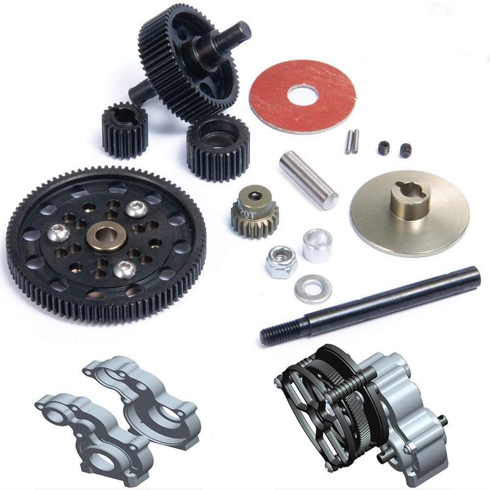 Benedict Harry Steel Transmission Gear Set for Axial SCX10 Honcho/Dingo/Jeep 1/10 RC Crawler
