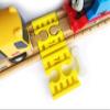 TrainLab Female-Female Track Connector for Wooden Railway Train Tracks. Includes a Glow-in-The-Dark Dog Bone! (Yellow) view 1