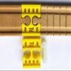 TrainLab Female-Female Track Connector for Wooden Railway Train Tracks. Includes a Glow-in-The-Dark Dog Bone! (Yellow) view 2