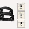 4Pcs Stroller Hooks, Multi-Purpose Hanger with Anti-Slip Strap for Baby Stroller, Pram, Pushchair, Bicycle, Wheelchair, Motorcycle view 4