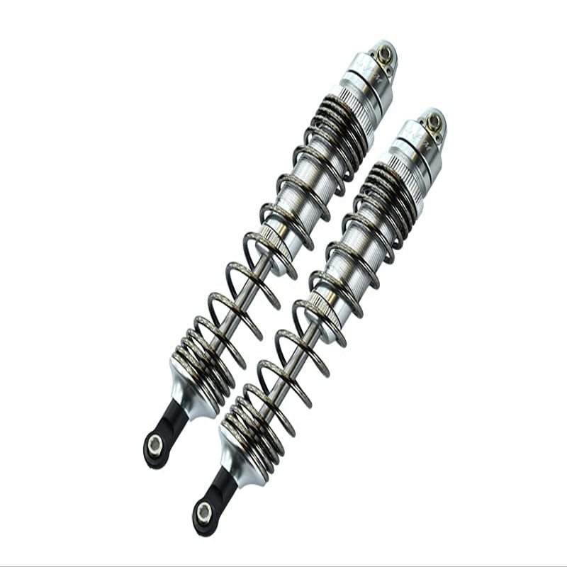 GPM For Traxxas Unlimited Desert Racer 4X4 (#85076-4) Upgrade Parts Aluminum Front Spring Dampers (135mm) - 2Pc Set Silver