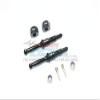 GPM For Tamiya T3-01 Dancing Rider Trike Upgrade Parts Aluminum Rear Wheel Shaft With Hex Adapter (7mm) - 8Pc Set Black view 1