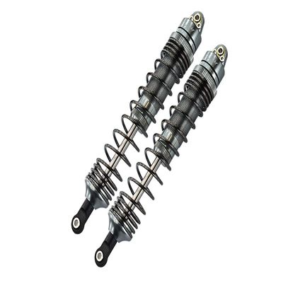 GPM For Traxxas Unlimited Desert Racer 4X4 (#85076-4) Upgrade Parts Aluminum Rear Spring Dampers (139mm) - 2Pc Set Gray Silver