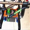 GPM For Traxxas TRX-4 Trail Defender Crawler Upgrade Parts Aluminum Servo Horn 25T (4 Positioning Holes) With Adjustable Steering Link - 6Pc Set Black view 2