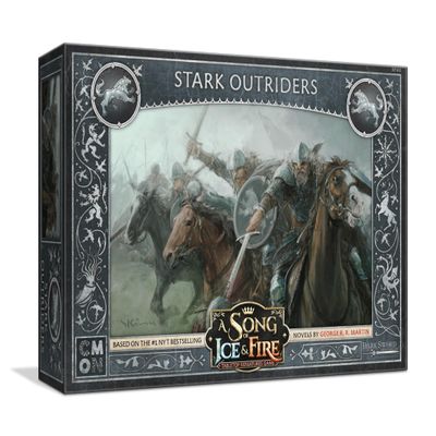 A Song of Ice and Fire Tabletop Miniatures Game Stark Outriders Unit Box - Swift and Lethal Riders of House Stark! Strategy Game for Adults, Ages 14+, 2+ Players, 45-60 Minute Playtime, Made by CMON