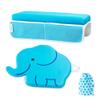 Cuddlix Baby Kneeler and Elbow Rest Pad Set for Baby Bathing Parents, Extra Thick Soft Mat with Organizer Pockets - Painless Kneeling Quick Drying Non-Slip for Newborn, Baby Blue view 1