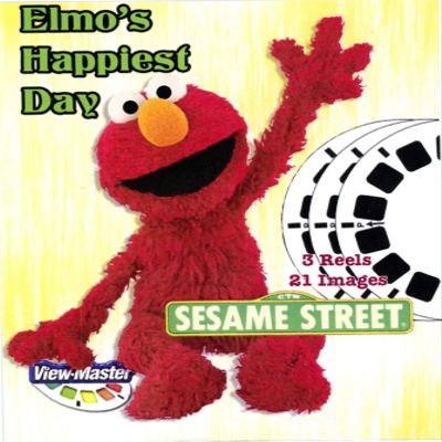 Sesame Elmo's Happiest Day - Classic ViewMaster 3 Reel Set - 21 3D Images - Elmo, Oscar, Grover