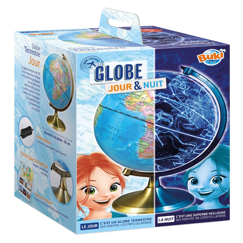 Buki France 7345 Day and Night Globe (French Version)
