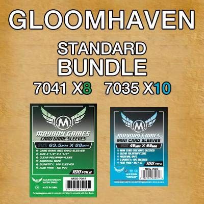 Mayday Games Gloomhaven Game Accessory- Standard Card Sleeve Bundle