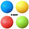 8.5 Inch Playground Balls Set of 4 with 1 Hand Pump Kick Ball, Four Square (4Pack, Red,Blue,Green,Yellow) view 1