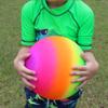 Toys+ 8.5 Inch Rainbow Colored Playground Ball (1 Rainbow Ball) view 2