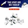 Popular PLAYTHINGS Magnetic Mix or Match Vehicles, Space, White, Standard view 3