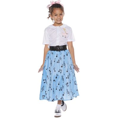 50'S Skirt Set Child Large 10-