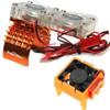 Powerhobby Motor Cooling Fan/HeatSink Dual Twin Fan + Velineon VXL-3s ESC Cooling Fan Combo Orange Compatible with : Traxxas Slash 4x4 view 1