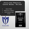 (2) Max Protection MaxLites Premium Comic Book Bags - Archival Safe Crystal Clear Storage - Mylar Comic Book Bags Alternative - Acid-Free - Silver Age Size - 100 Bags - 2 mil Thickness, 7 1/4 x 10 1/2 view 2