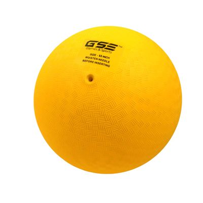 GSE Games & Sports Expert 8.5" Yellow Inflatable Playground Ball, Kickball, Bouncy Dodge Ball, Handball for Kids/Adults, Perfect for Recess Ball Games, Gym, Yoga Exercises, Schools Sports Activities