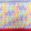 Pastels & Bright Red Baby Throw view 4