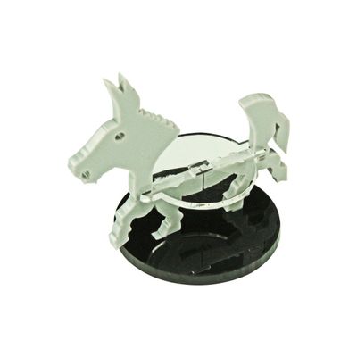 LITKO Donkey Character Mount | Mule | Role Playing Games | Compatible with Dungeons & Dragons and Pathfinder Games | (40mm Circular Base)