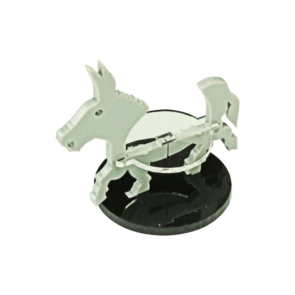 LITKO Donkey Character Mount | Mule | Role Playing Games | Compatible with Dungeons & Dragons and Pathfinder Games | (40mm Circular Base)