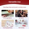 MR CHIPS Magnetic Bingo Chips with Metal Ring 3/4 Inch 300 Upgraded Pieces Red Transparent - Available in 7 Colors A Reusable Storage Bag view 4