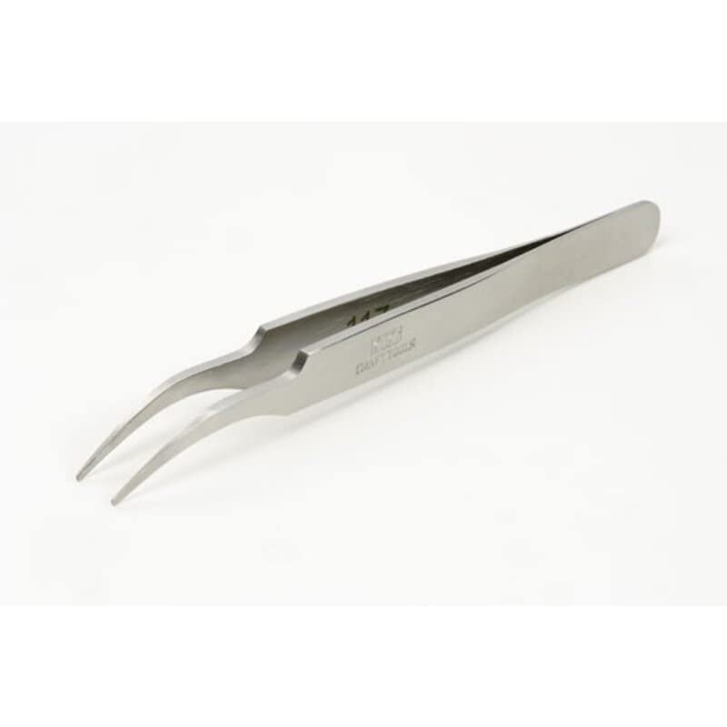 Sprue Brothers Tamiya Tools - HG Angled Tweezers - Round Tip, TAM74108