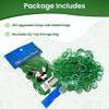 MR CHIPS Magnetic Bingo Chips with Metal Ring 3/4 Inch 100 Upgraded Pieces Green Transparent Available in 7 Colors A Reusable Bag view 2
