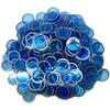 MR CHIPS Magnetic Bingo Chips with Metal Ring 3/4 Inch 100 Upgraded Pieces BlueTransparent Available in 7 Colors A Reusable Bag view 1
