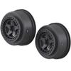 ARRMA 1/10 Short Course Front/Rear 2.2/3.0 Wheels, 14mm Hex, Black (2), ARAC9461 view 1
