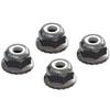 ARRMA 7mm Flanged Nyloc Locknut, Silver (4), ARAC9699 view 1