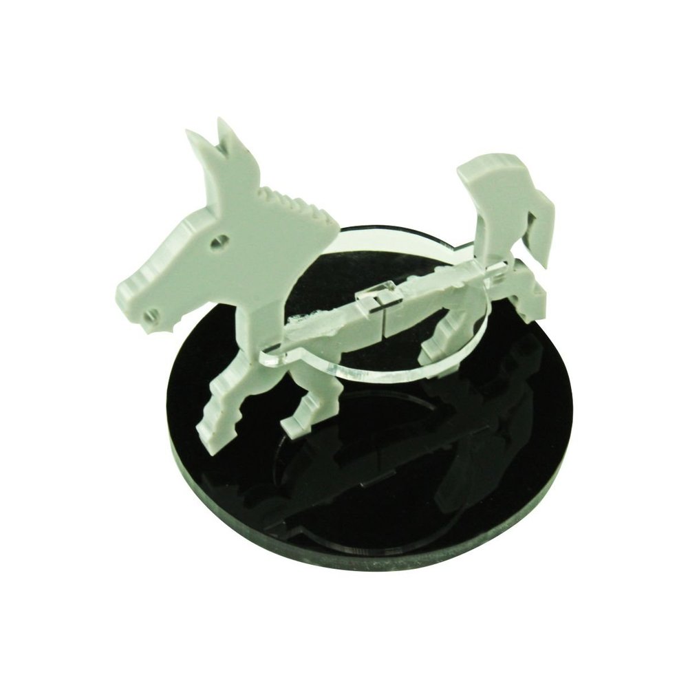 LITKO Donkey Character Mount | Mule | Role Playing Games | Compatible with Dungeons & Dragons and Pathfinder Games | (50mm Circular Base)