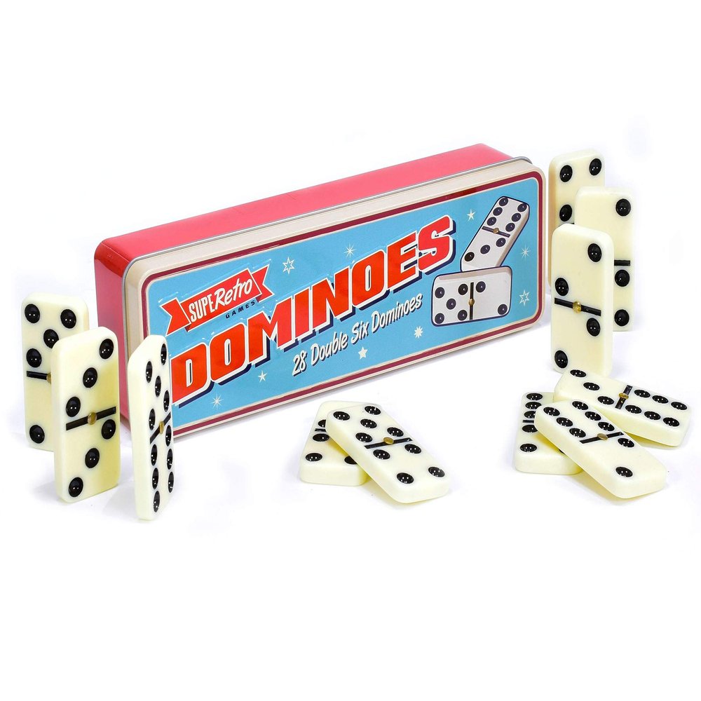 KandyToys 28Pc Dominoes in Tin Box & Display Box