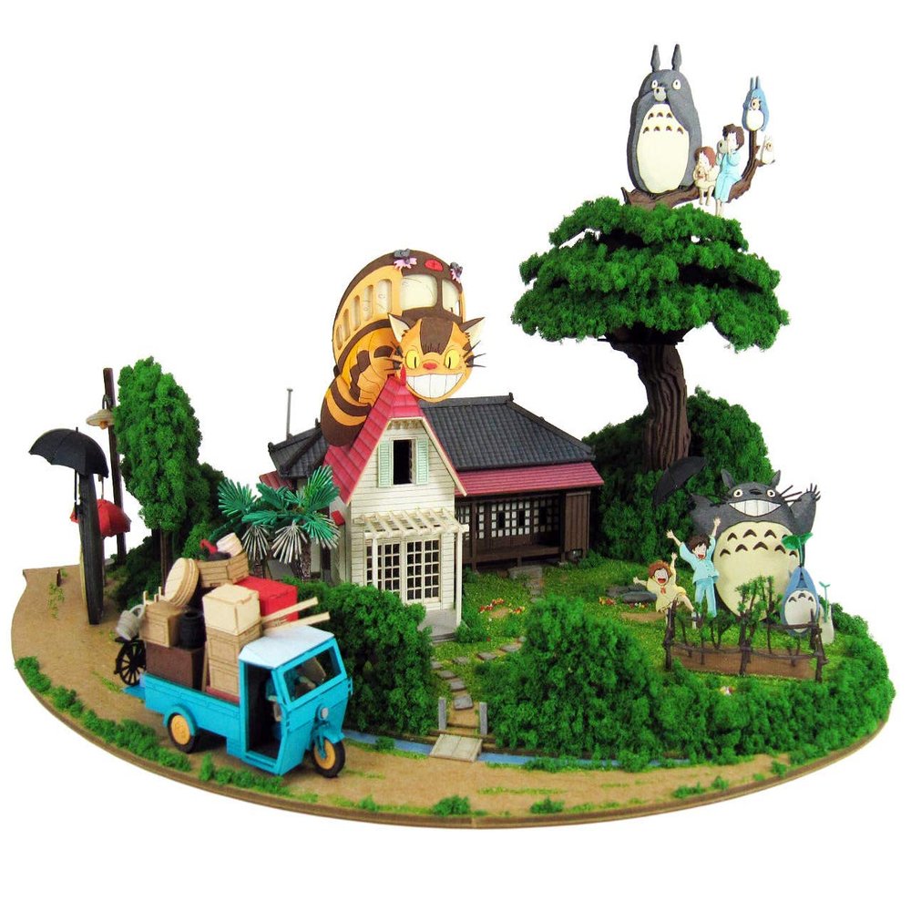 Sankei Studio Ghibli My Neighbor Totoro Diorama Paper Craft Kit MK07-35